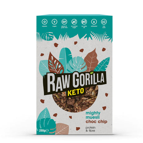 Raw Gorilla Mighty Muesli KETO Organic Choc Chip Granola 250g