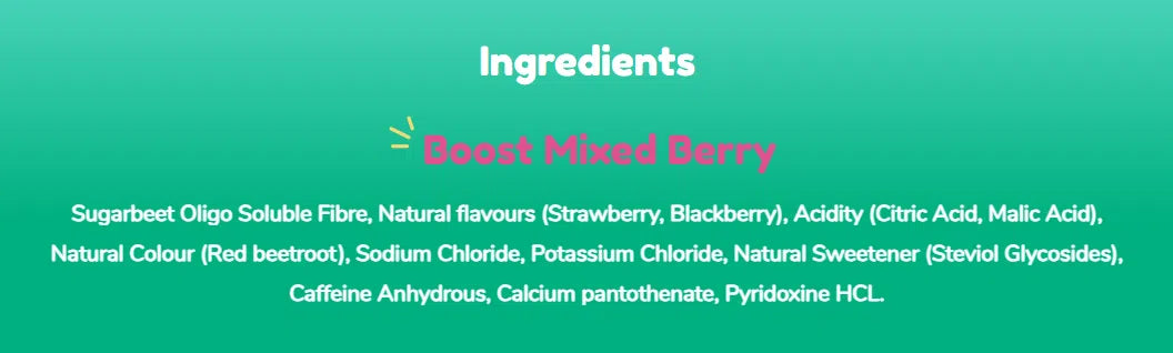 Vidrate Boost Mixed Berry Hydration Powder With Electrolytes 1 Sachet