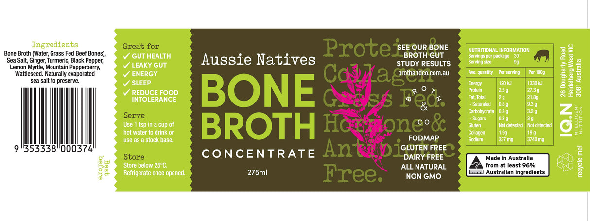 Bone Broth Concentrate Aussie Natives - Pasture Raised