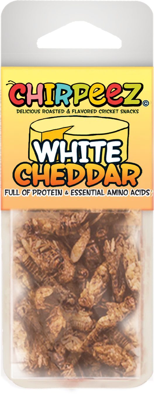 CHIRPEEZ FLAVORED CRICKET SNACKS - White Cheddar