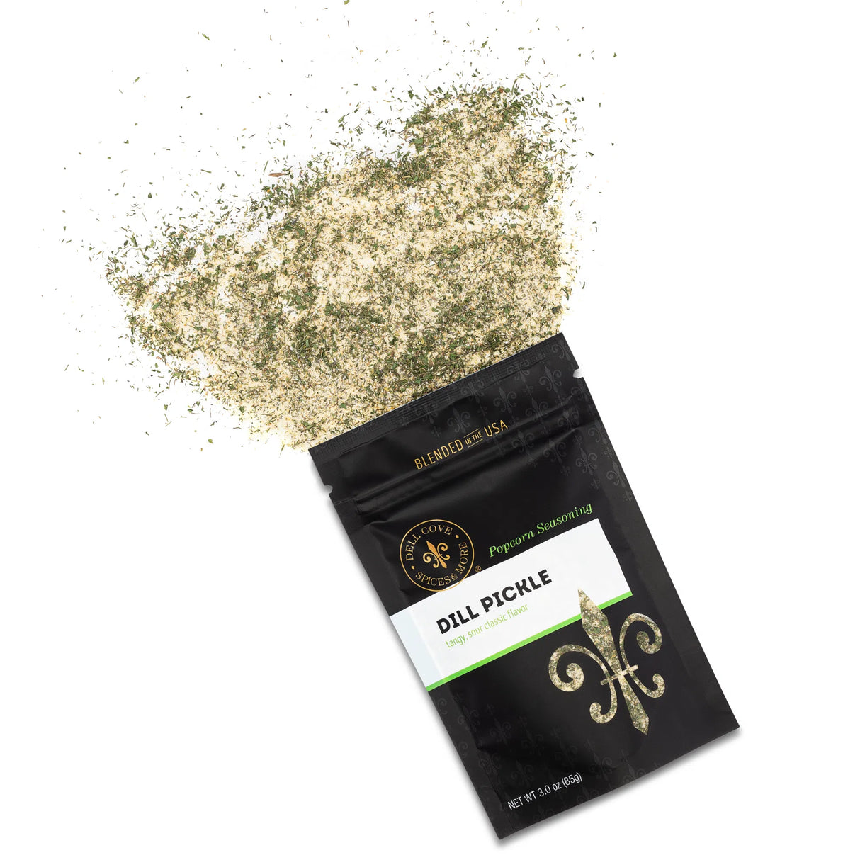 Dill Pickle Popcorn Seasoning - Tangy, Sour Snack Topping: 3 Oz. Pouch