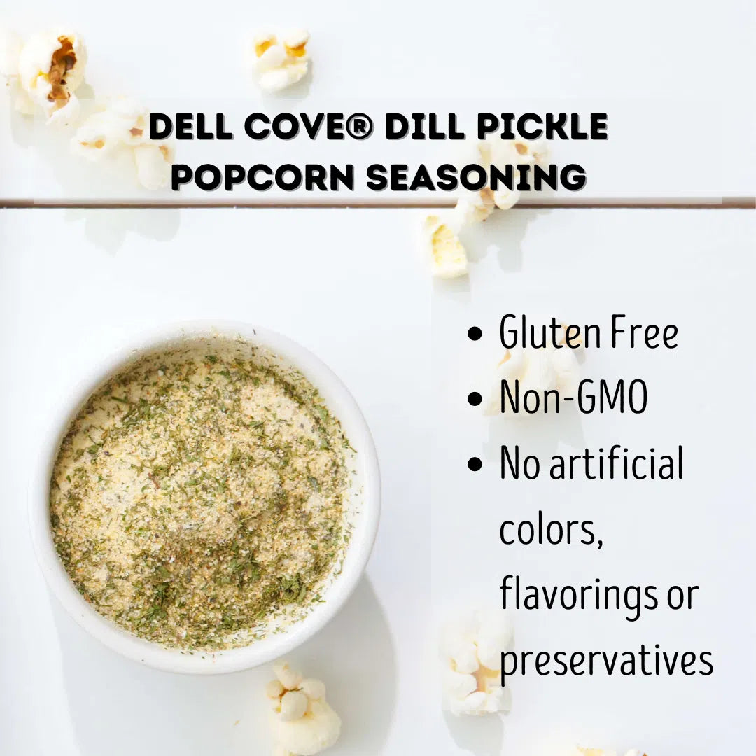 Dill Pickle Popcorn Seasoning - Tangy, Sour Snack Topping: 3 Oz. Pouch