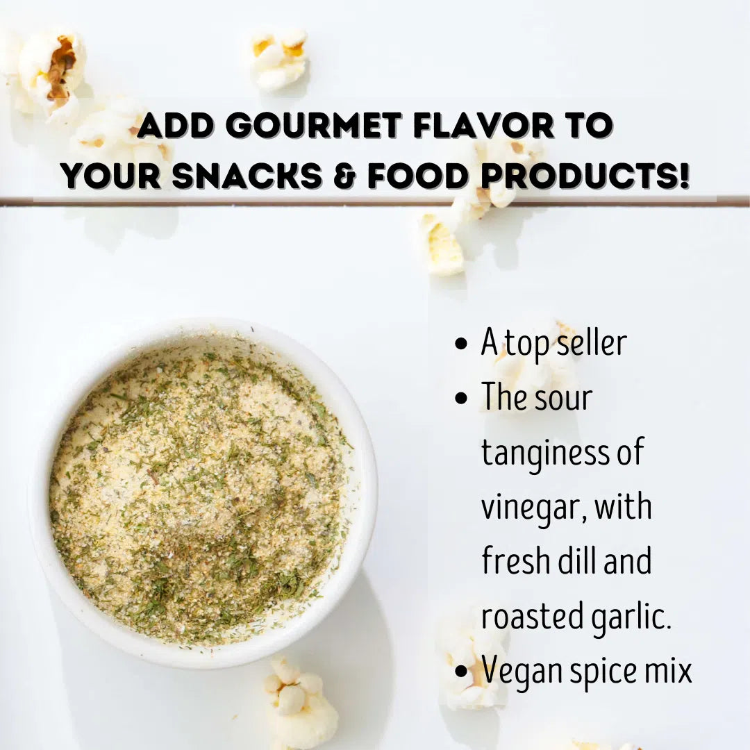 Dill Pickle Popcorn Seasoning - Tangy, Sour Snack Topping: 3 Oz. Pouch