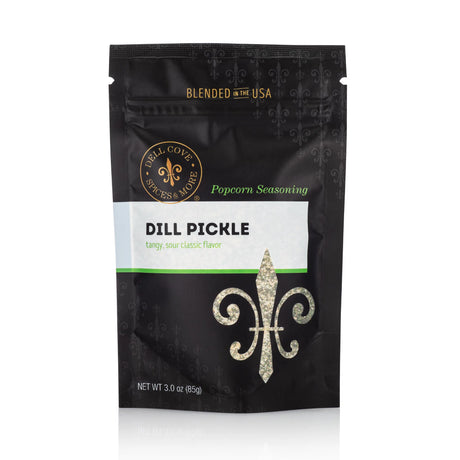 Dill Pickle Popcorn Seasoning - Tangy, Sour Snack Topping: 3 Oz. Pouch