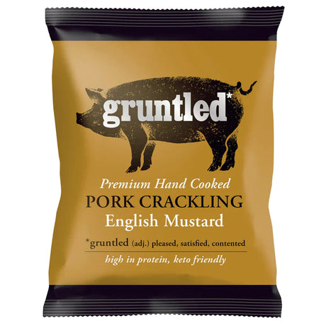 Gruntled English Mustard Pork Crackling 35g