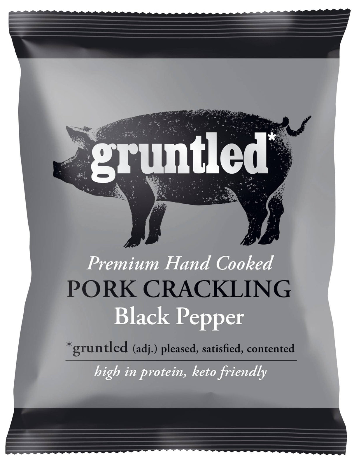 Gruntled Salt & Pepper Premium pork crackling 35g
