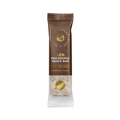 House of Macadamias Chocolate Macadamia Snack Bar 40g