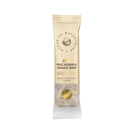 House of Macadamias White Chocolate Macadamia Snack Bar 40g