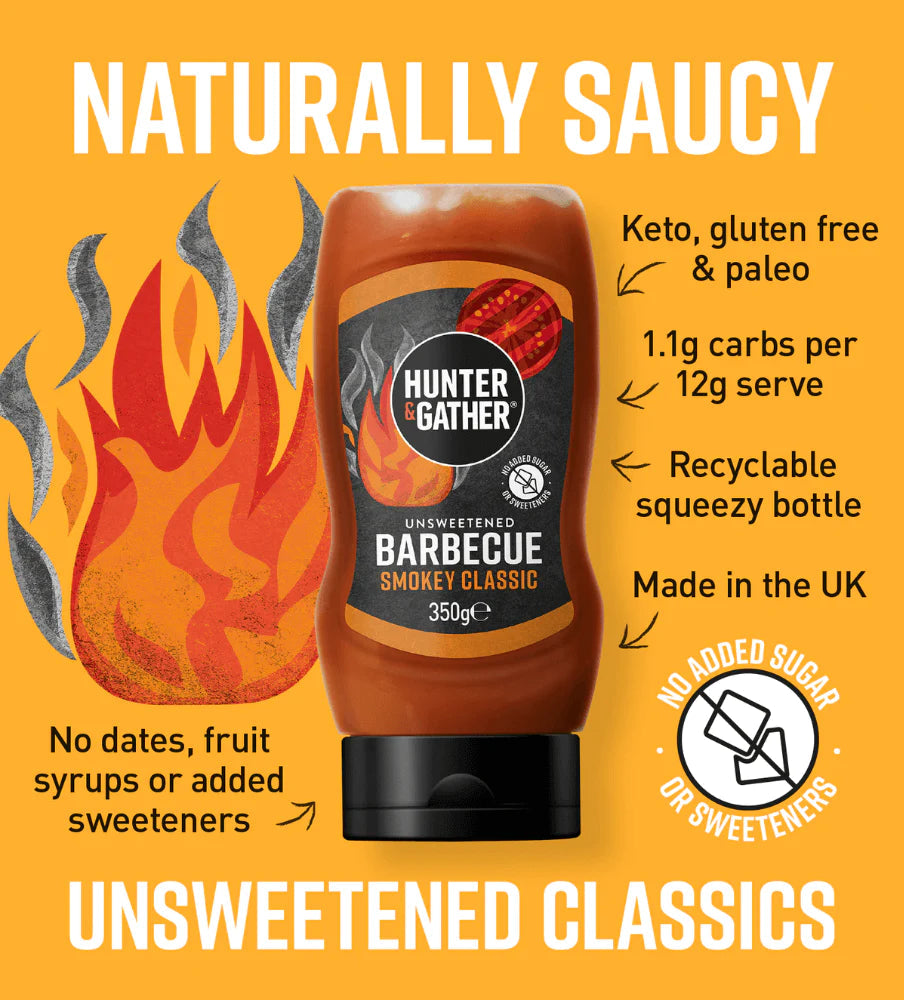 Hunter & Gather Smokey BBQ Sauce Squeezy Bottle 350g