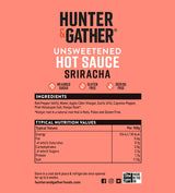 Hunter & Gather Sriracha Hot Sauce Squeezy Bottle 350g