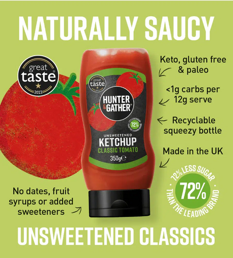 Hunter & Gather Tomato Ketchup Squeezy Bottle 350g