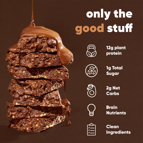 IQBAR Chocolate Sea Salt | Brain + Body Keto Protein Bar