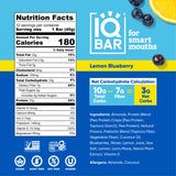 IQBAR Lemon Blueberry | Brain + Body Keto Protein Bars