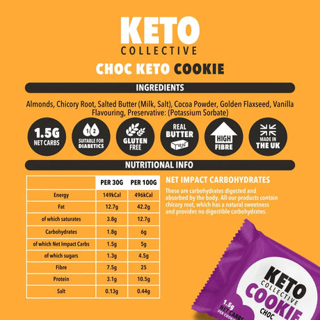 Keto Collective Chocolate Keto Cookies 30g