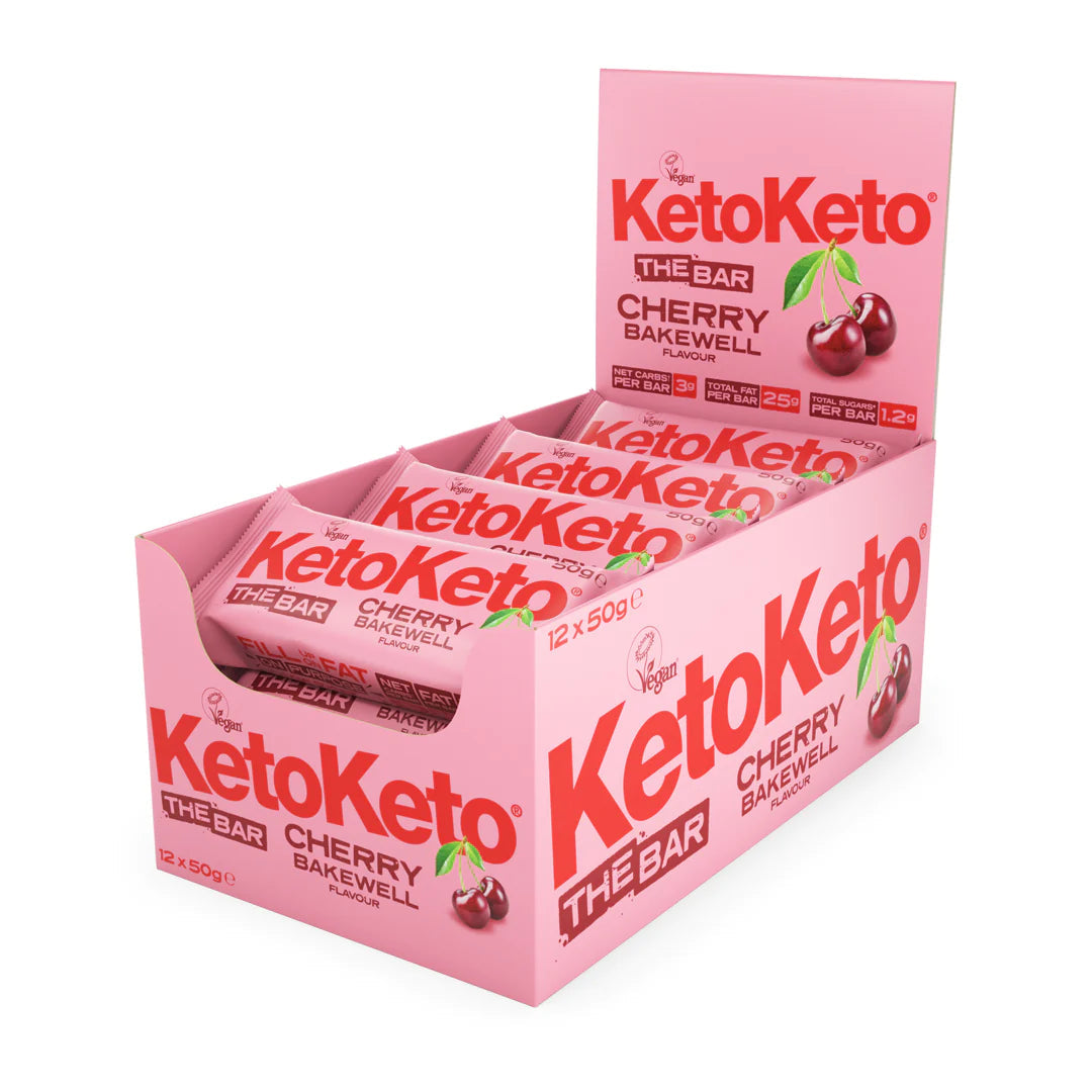 Keto Keto Cherry Bakewell Keto Biscuit Bar (Box of 12)