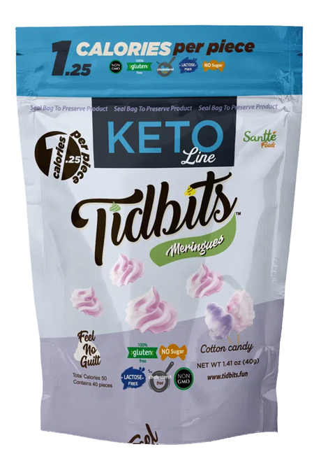 Keto Tidbits Fun Bites: Cotton candy