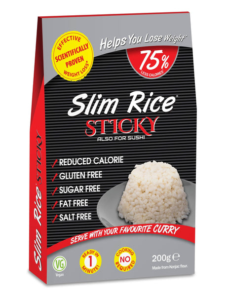 Low Carb Konjac Sticky Rice: Pack of 5 / Slim Rice Sticky No Drain 200g