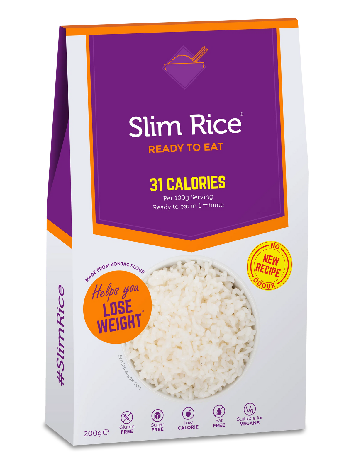 Low Carb Konjac Zero Carb Konjac Rice: Pack of 5 / Slim Rice No Drain 200g