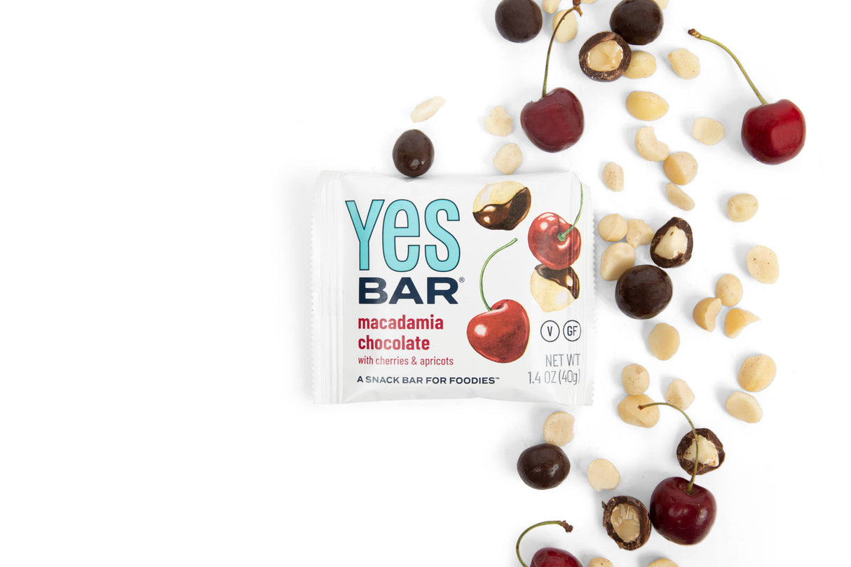 Macadamia Cherry Chocolate - Gourmet Plant-Based Snack Bar x Individual Bar