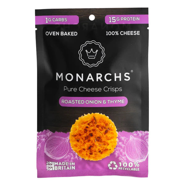 Monarchs Roasted Onion & Thyme Cheese Crisps 30g
