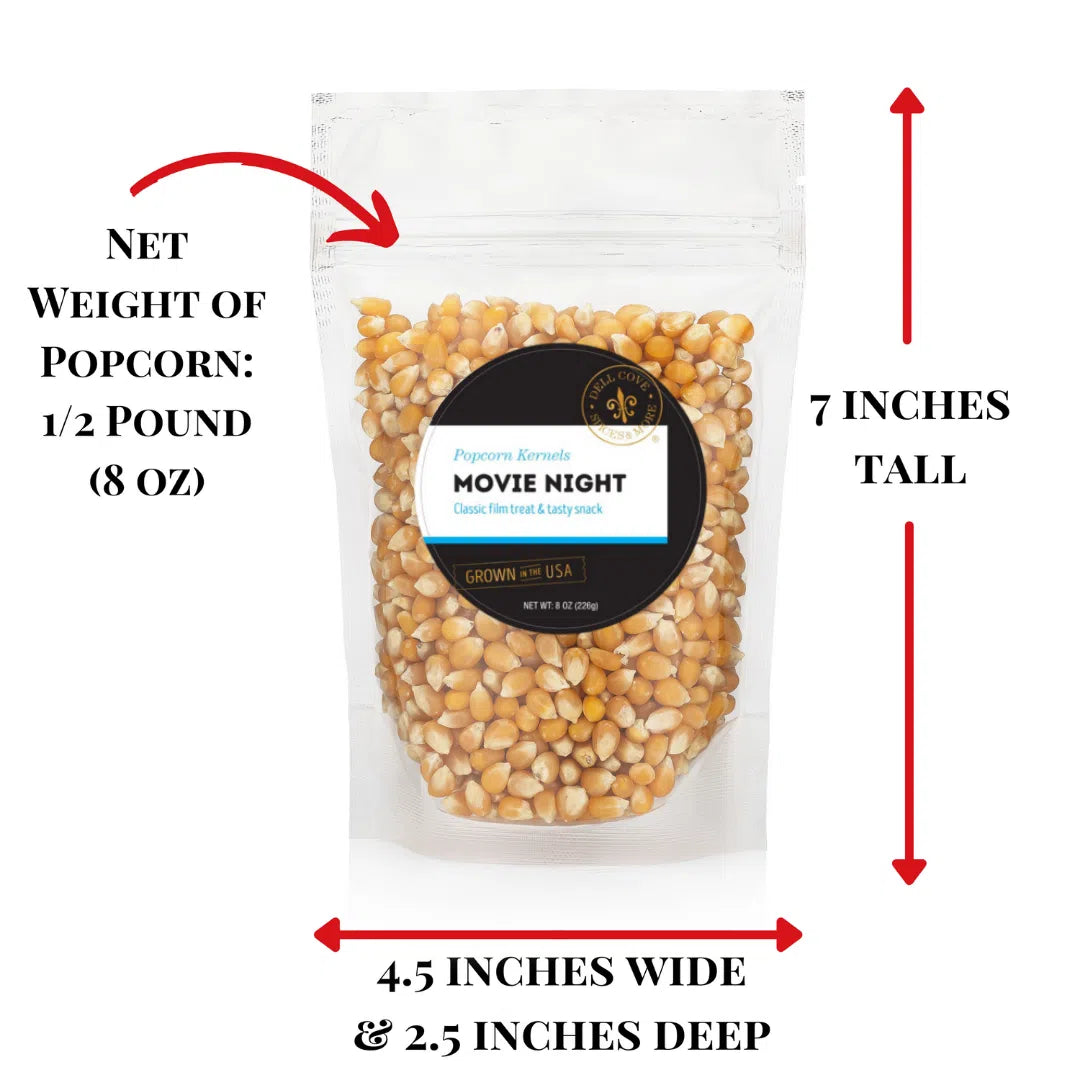 Movie Night Popcorn Kernels - Movie Theater Popcorn: 8 Oz. Bag