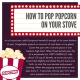 Movie Night Popcorn Kernels - Movie Theater Popcorn: 8 Oz. Bag