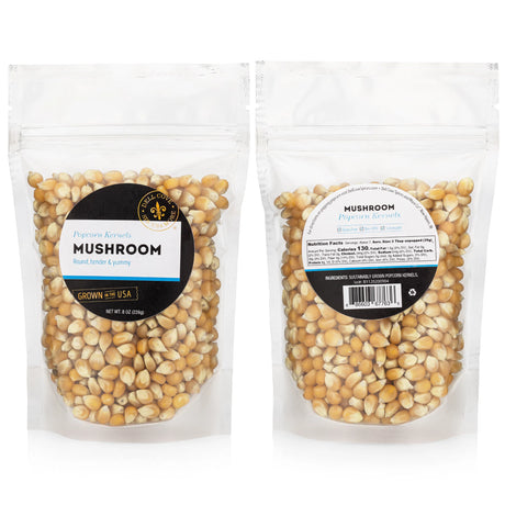 Mushroom Popcorn Kernels - Extra Large Pop Corn: 8 Oz. Bag