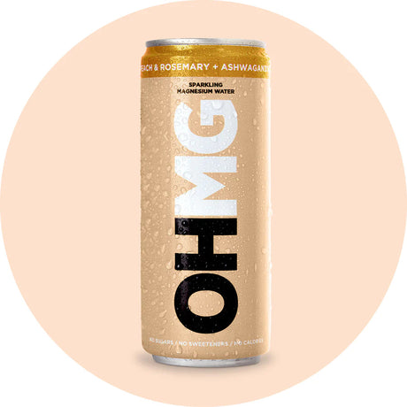 OHMG Peach & Rosemary + Ashwagandha Can 330ml