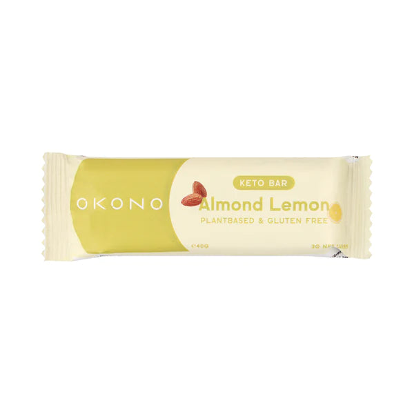 OKONO Gluten Free Almond & Lemon Keto Bar 40g