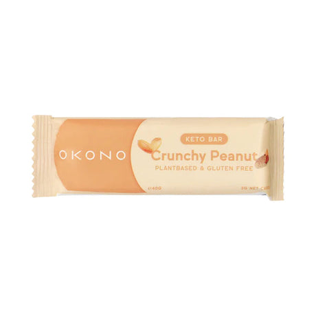 OKONO Gluten Free Crunchy Peanut Keto Bar 40g