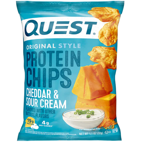Quest Cheddar and Sour Cream Protein Chips 32g
