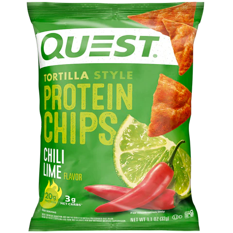 Quest Protein Tortilla Chips Chilli Lime 32g