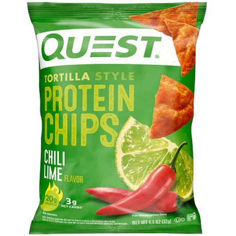 Quest Protein Tortilla Chips Chilli Lime 32g