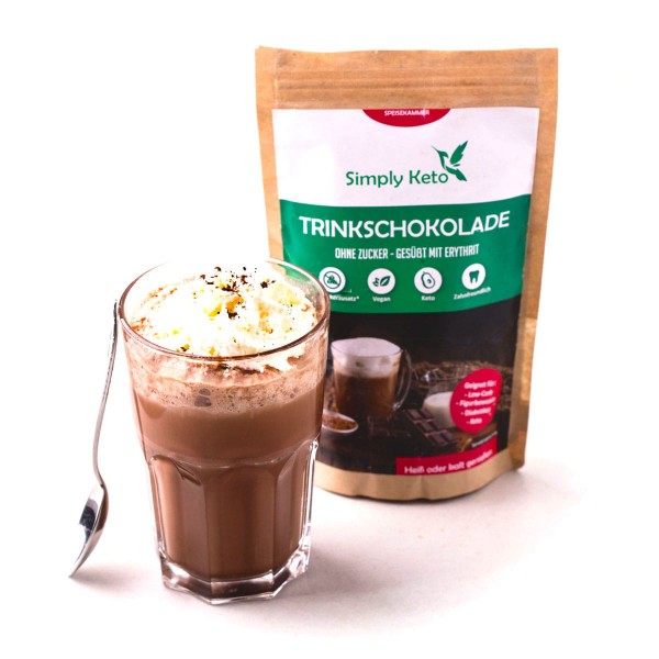 Simply Keto Hot chocolate with Erythritol 180g
