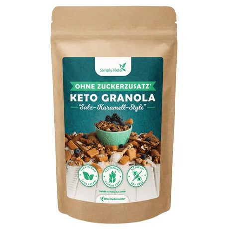 Simply Keto Salted Caramel Crunchy Granola 250g