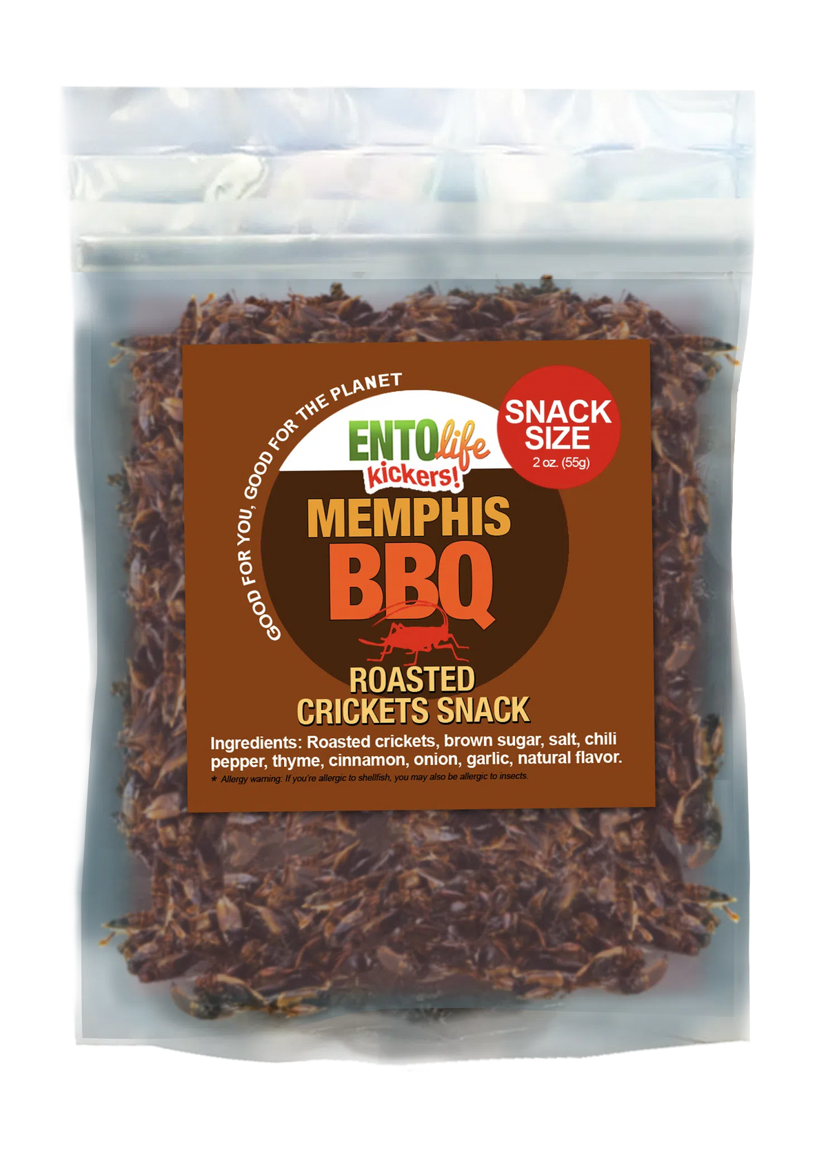Smoky Memphis BBQ Cricket Snacks: 55 Gram Snack Size