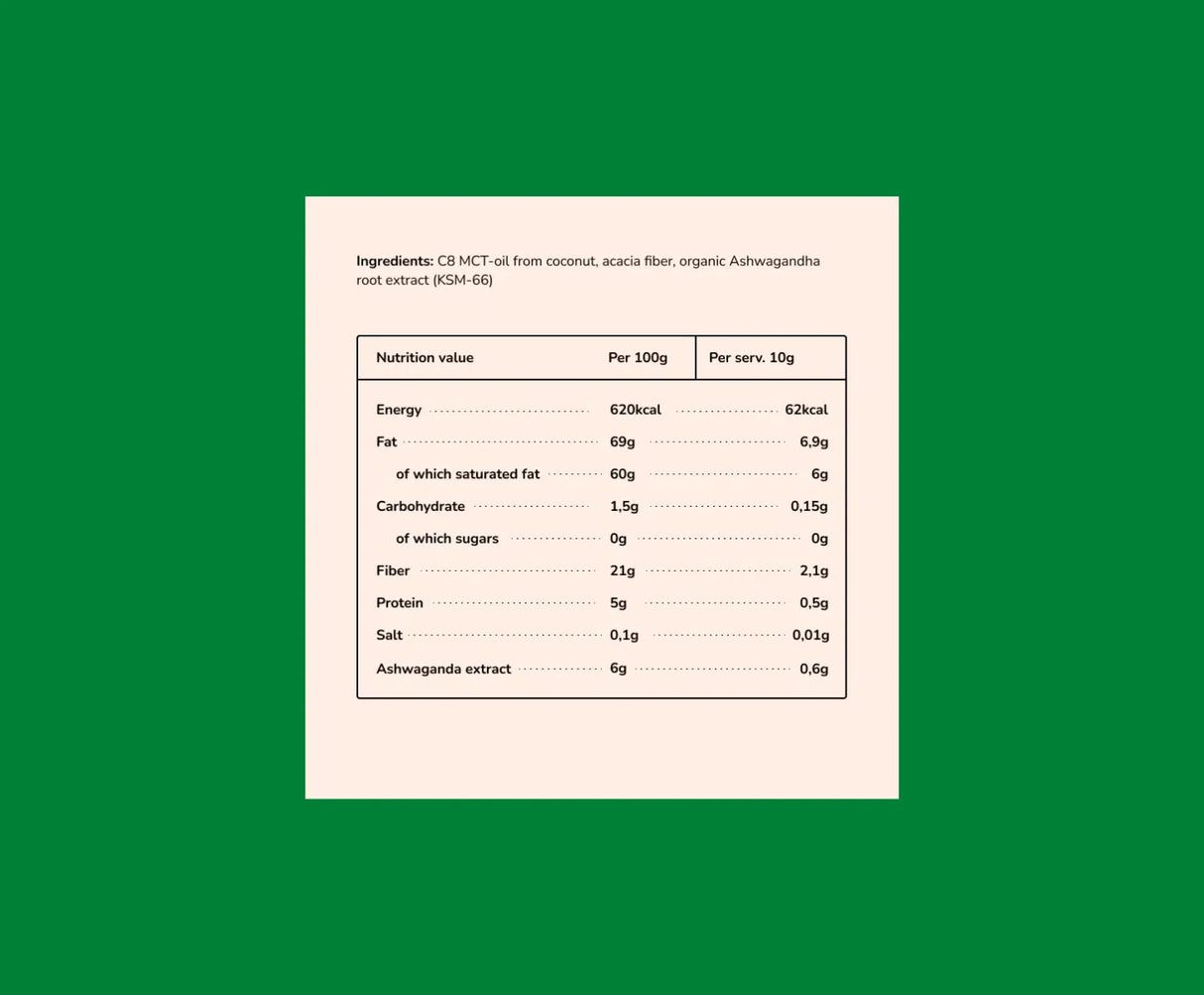 The Friendly Fat Company MCT-Powder Ashwagandha 260g