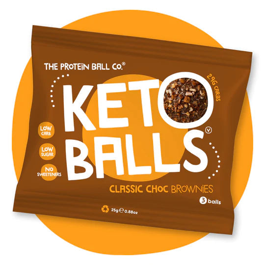 The Protein Ball Classic Choc Brownie Keto Balls (Pack of 2)