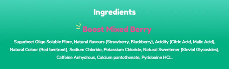 Vidrate Boost Mixed Berry Hydration Powder With Electrolytes 1 Sachet