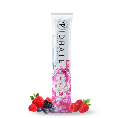 Vidrate Boost Mixed Berry Hydration Powder With Electrolytes 1 Sachet