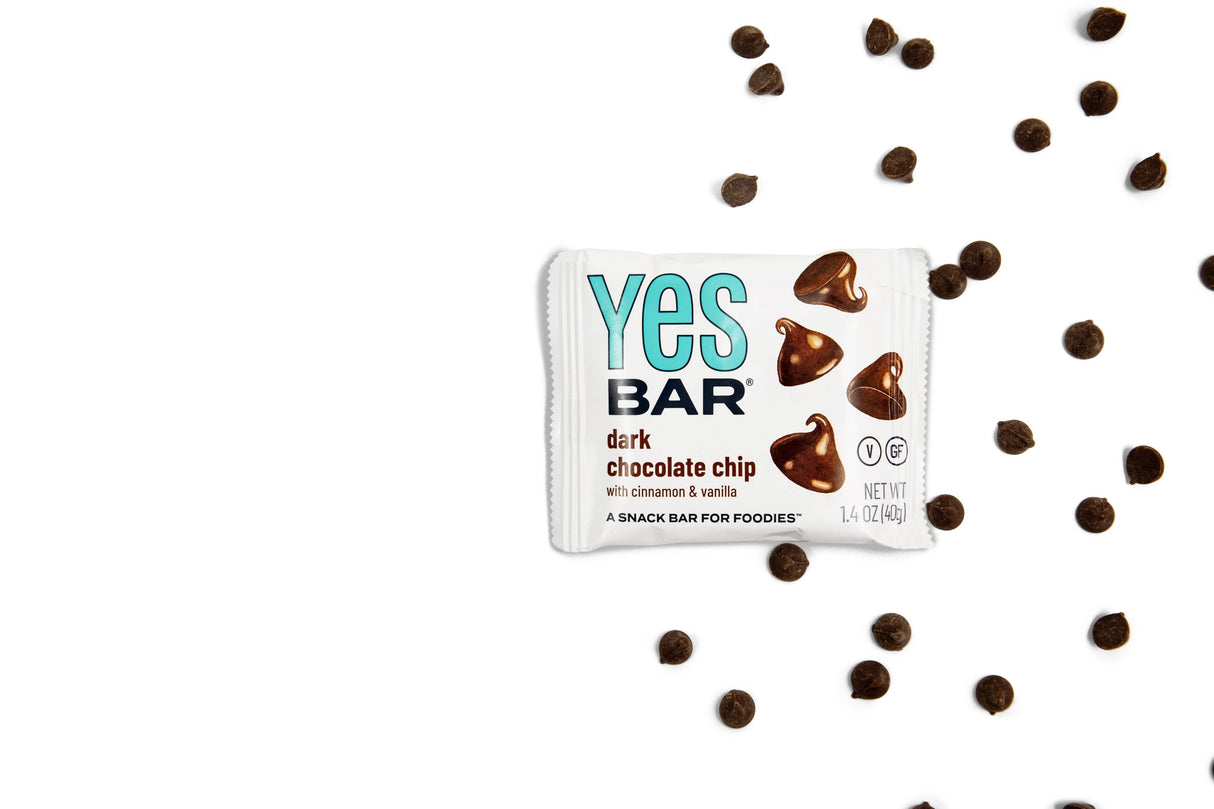 YES Bar® Dark Chocolate Chip - Gourmet Plant-Based Snack Bar x Individual Bar
