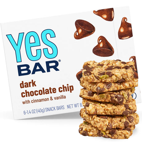 YES Bar® Dark Chocolate Chip - Gourmet Plant-Based Snack Bar x Individual Bar