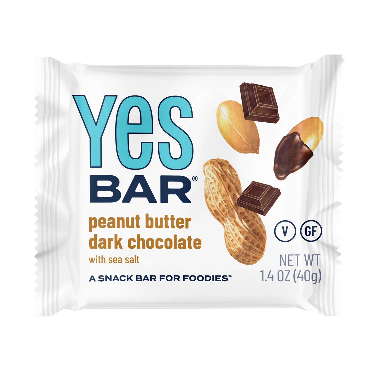 YES Bar® Peanut Butter Dark Chocolate - Gourmet Plant-Based Snack Bar