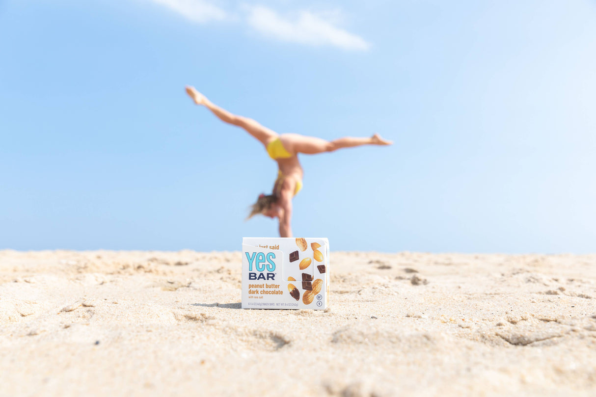 YES Bar® Peanut Butter Dark Chocolate - Gourmet Plant-Based Snack Bar - Individual Bar