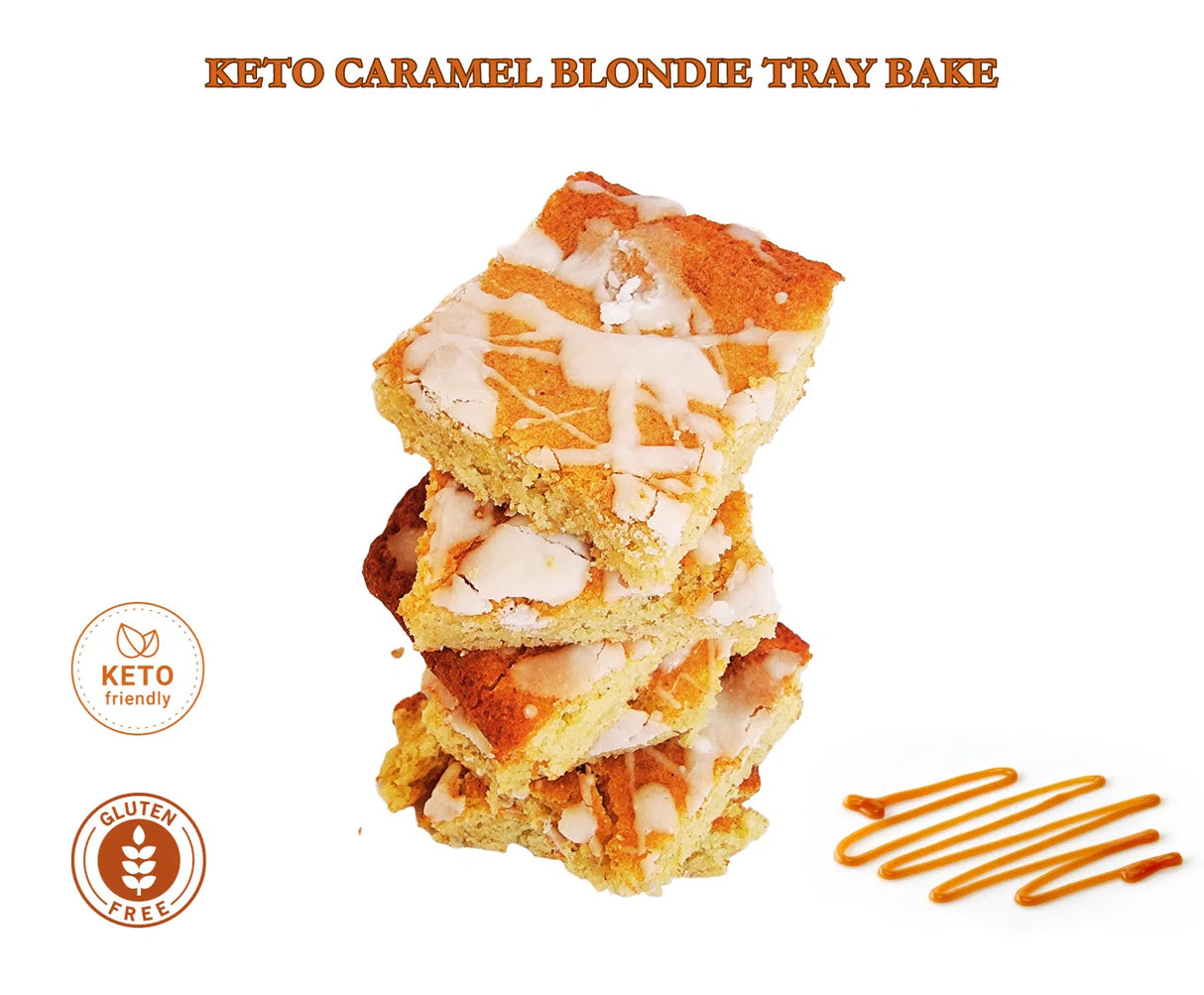 Yona's Bakery Gluten Free Salted Caramel Blondie Tray Bake 250g